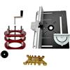 Maciun di sollevamento del router, con inserto per da tavolo, di base per fresa, kit di sollevamento manuale, inserto per da tavolo, piastra di base per scanalature,