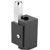 Cloimei Scalpello per angoli professionale ad angolo retto Strumento di alta precisione per la lavorazione del legno con taglio rapido Auto-allineamento per rientranze per serrature (Nera)