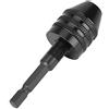 Naroote Adattatore per Mandrino Autoserrante con Codolo Esagonale da 1/4 Pollici, capacità 0,8-8 Mm, Facile Sostituzione della Punta per Trapano Avvitatore Elettrico, Lega di Alluminio di Alta