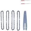 HQABCUTR Lama for motosega da 6 pollici, barra guida e catena for sega elettrica con 37 maglie di trasmissione, set di utensili ricaricabili