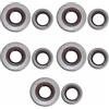 GTWSQQ 5 set 382 Big & Small paraolio albero motore cilindro di tenuta kit guarnizioni basamento adatto for parti di attrezzi da giardino motosega S = tihl MS382(5 Sets Oil Seals)