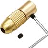 YobiLife Mini set di adattatori per mandrino per trapano, 7 pezzi, per albero motore, in ottone, 2,35/3,17/4,05/5,05 mm, per punte da trapano da 0,5-3,0 mm (2,35 mm)