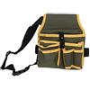 YYALYYON Borsa per attrezzi da lavoro, tela resistente 600D, organizer multi-taschino, tracolla in vita regolabile, per riporre utensili e attrezzi