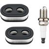 UYTGFO Adatto for motori Briggs Stratton 500EX 550E 625EX 725EXi Tosaerba Toro da 22 pollici 593260 798452 Filtro aria con candela di ricambio