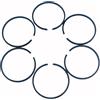 UYTGFO Adatto for Oleo-Mac 727D/S/T Sparta 25 0T for EFCO 80 STARK decespugliatore motosega cilindro 726 anello pistone(6 PCS)