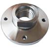 Jumplushion Piastra frontale per tornio per legno, flangia mandrino 1-8TPI, strumento per la lavorazione del legno, accessorio per tornio in acciaio per progetti di lavorazione del legno, opzioni da 2/3/4 pollici