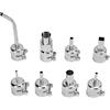 Fafeicy Kit 8 Ugelli Universali per Pistola ad Aria Calda, Compatibile con Aoyue 906 968 850 6028, Lega di Zinco, 3-12 mm, per Stazione di Saldatura