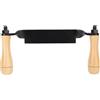 XZXCVN Strumento per Rimuovere Corteccia, Raschietto per Legno in Ferro con Impugnatura Ergonomica in Legno - Funzionale e Resistente, Ideale per Lavori di Falegnameria e Finitura (Tipo dritto)
