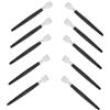 VILLCASE Set 10pezzi per Intaglio Legno Impugnatura Nera in Plastico e Metallo, Strumenti per Falegnameria Portatili per Lavori di Scultura e Fai da Te