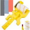 Qcwwy Altri Accessori Hardware per la Casa Strumento in Plastica per Vernici per Bordi Rapidi 10 20 Volte più Veloce Ideale per Porte e Finestre Spazzola a Rullo per Bordi di Vernice