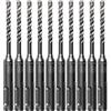 Makita B-61173 - Punta SDS-Plus, 3/16 x 10,2 cm, 3-Cutter, confezione da 10