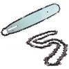 GrecoShop Lama/Barra con doppia catena/2x Catena/Catena di riserva per motosega/elettrosega 45cm