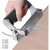 Generic Terrimer manuale di fascia, taglio in acciaio inossidabile Impiallacciatura | Strumento di lavorazione del legno multiuso per schede composite, legno non verniciato, compensato
