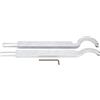 Hilitand 2pcs strumento di tornitura del legno collo di cigno svuotamento carburo punta punta scalpello scalpello rotante scalpello carpentiere strumento mano