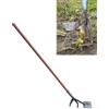 EGZASDI Estrattore per pali a T, Lo strumento estrattore a leva rimuove radici, ceppi e alberelli di diverse dimensioni(Wooden-handled)