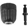 Generic Supporto di Conversione per Punta Trapano per Martello a Percussione Autobloccante 0,8 10 Mm, Autoserrante, Realizzato in Acciaio di Alta qualità, Funzione Autoserrante,