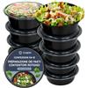 CUQOO Meal Prep Contenitori 10 Pezzi con Coperchio | Freezer Microonde