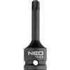 NEO TOOLS Bacchette per avvitatore a percussione in acciaio al cromo molibdeno, per utensili pneumatici e cricchetti, tipo TORX (T60)