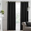 HOUSE LLEWELYN - BOWEN Laurence Llewelyn-Bowen - Montrose - Coppia di tende oscuranti in velluto con occhielli, 168 x 137 cm, colore: Nero