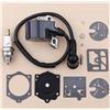 SRNPTBZIT Candela bobina di accensione adatta for kit carburatore motosega 015 015AV 015L 11144043200
