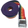 HLHLH Cinghie di fissaggio con fibbia da 1 m/2 m for auto, moto, bici, corda traino in metallo, cricchetto resistente for bagagli(Multi,2m)