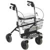Invacare Deambulatore P452E / 3 BANJO, argento con cestino, vassoio, pattumiera speciale