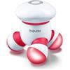 Beurer MG 16 Mini Dispositivo per Massaggio, a Batteria, vibrante piccolo e maneggevole, Ottimale per Schiena, Cervicale, Braccia e Gambe, Incl. 3 batterie AAA da 1.5 V, colore: Rosso
