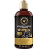 BUYWOW WOW Skin Science Shampoo al carbone attivo e cheratina - Ripristina le ciocche secche e danneggiate per capelli morbidi, lisci e lucidi - Senza solfati e parabeni (nero, 16,9 fl oz (confezione da 1))
