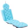 LOVIVER Cuscino da bagno pieghevole Cuscino da bagno per tutto il corpo Cuscino da bagno antiscivolo Morbido e traspirante, Blu