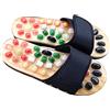 GARVALON Scarpe Circolazione Gambe Ciabatte da Massaggio in Pu e Eva, Infradito Massaggianti Nero per Professionale Massaggio Piedi e Regalo Sanitario
