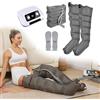 Generico Massaggiatore Compressione D'aria Per Gambali E Addome,Pressoterapia Linfodrenaggio Gambe Per Casa,Elettrico Pressoterapia Massagg Per Braccio Vita Gambe,6 Camere D'aria (Gray, 2 legs + waist)