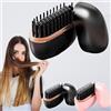 XJQ Mini Hair Straightener, Mini Hair Straightener, 2-In-1 Cordless Hair Comb, 3-Speed Temperature Control, Fast Heating For Home & Travel (Black)
