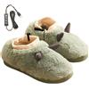 yakermur Pantofole riscaldate ricaricabili | Stivaletti riscaldanti in peluche - Pantofole riscaldate USB per casa, viaggi, camera da letto
