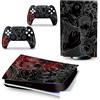 PDURMBUAB Nessuna Schiuma Nessuna Bolla Decal Skin Per PS 5 Disk Edition Console 2 Controller Vinile Cover Skin Wraps Per PS5 Disc Version 21988
