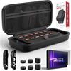 HONCAM Pacchetto di protezione per Nintendo Switch 2, accessori per interruttori con custodia per il trasporto della console, 2 pellicole protettive in vetro temperato, 2 custodie per controller Joy-Con, 6
