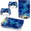 PDURMBUAB Nessuna Schiuma Nessuna Bolla Pelle Decalcomanie Anime Console Per PS5 Disk Edition 2 Controller Pellicola Vinile Avvolge, Durevole, Resistente Graffi 13614