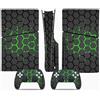 LNMLRBXEXZ Compatibile Con Adesivi Skin Per PS5 Slim Skin Disc Edition & Per Digital Console Controller Vinyl Cover Skins Wraps Scratch Resistant Compatible 44073 Avvolgimento(Disc Version)