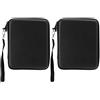 VESHENVEN Custodia rigida in EVA da 2 pezzi per 2DS, custodia protettiva con allacciatura, custodia per console di gioco portatile antiurto per viaggi e uso domestico (Nera)