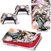 PDURMBUAB Nessuna Schiuma Nessuna Bolla Per PS5 Skin Disc Edition Anime Console E Controller Vinile Cover Skin Wraps Per PS 5 Disc Version 12124