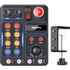 PXN CB1 Racing Button Box PC Simulazione USB Strumento da corsa Centrale Pulsante Box Multi-funzione 30 pulsanti programmabili per PC/V9 gen2, Illuminazione RGB regolabile, per camion ETS2 Hub Sim