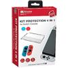 Xtreme Videogames Kit Protezione Compatibile con Switch OLED con Vetro Temperato Cristal Case Gommini Tasti Silicon per Joycon Accessori 95675