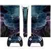 YLMKMVLCZC Pelle Decalcomania Per PS5 Slim Skin Digital Edition Console E Controller Vinyl Cover Skins Wraps Resistente Ai Graffi Compatibile Con 84538 Avvolgimento Della Pelle