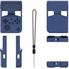 Generico Custodia per ANBERNIC RG40XXV, Custodia protettiva per console da gioco in silicone, protezione da cadute della console, manica antigraffio in tinta unita accessori (Blu)