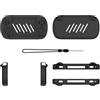 Generico Custodia protettiva in silicone console di gioco per ANBERNIC RG40XX H Custodia morbida antigraffio a prova di polvere per la custodia della console di gioco (Nero)