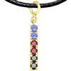 Iri jewelry Charm Bandiera Poliamore Pride Argento 925 Placcato Oro Gemme LGBTQ+ Regalo
