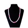 Generico Collana con quarzo rosa e giada rubino mod.White Lady