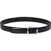 B. Italian Leather Cintura Girevole Bombata in Pelle per Uomo | Vera Pelle Made in Italy | 2 Cinture in 1 | 2 Colori Nero e Testa di Moro (110)