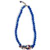 Handmade Collana in Pietre Dure Blu e Mix di Pietrine Dure