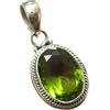 Kanika Jewelry Trove Lab-Created Peridot Solid 925 Sterling Silver Pendant