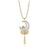 Meissa Regali per ragazze adolescenti Collana carina da donna Moon Ward Collana dell'amicizia Gioielli per bambini Collana girocollo in oro rosa